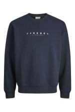 JREBROCKY LOGO CREW NECK SWEAT - ΜΠΛΕ