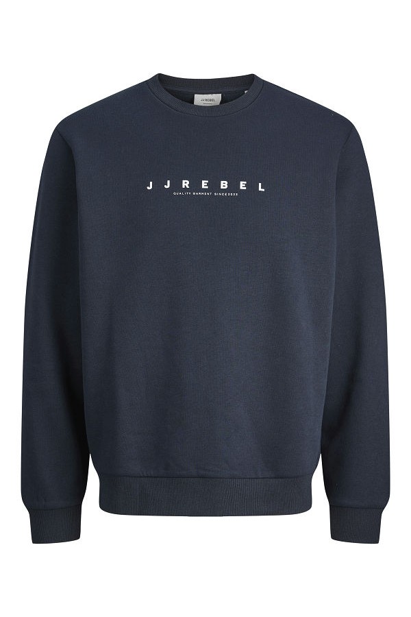 JREBROCKY LOGO CREW NECK SWEAT - ΜΠΛΕ