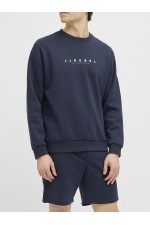 JREBROCKY LOGO CREW NECK SWEAT - ΜΠΛΕ