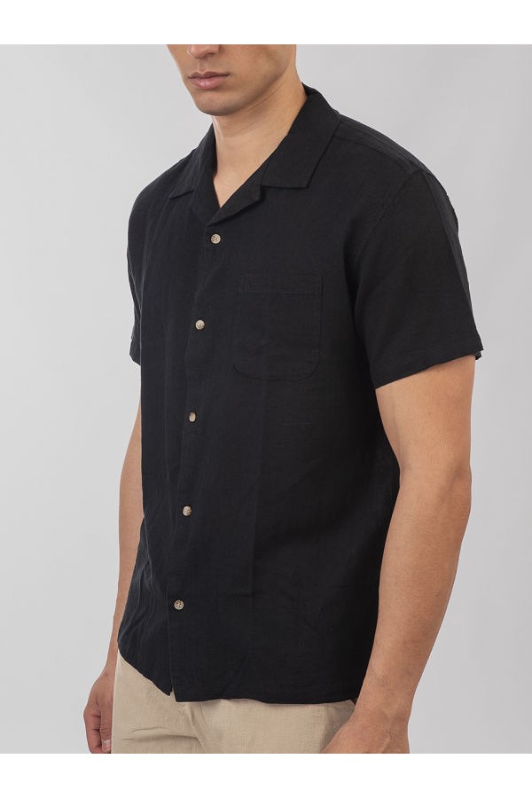 SHORT SLEEVE SHIRT - ΜΑΥΡΟ