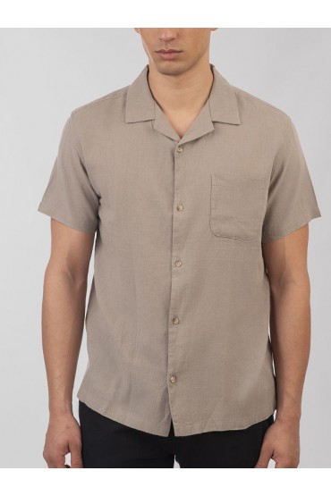 SHORT SLEEVE SHIRT - ΜΠΕΖ