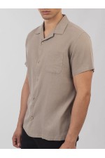 SHORT SLEEVE SHIRT - ΜΠΕΖ