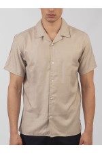 SHORT SLEEVE SHIRT - ΜΠΕΖ