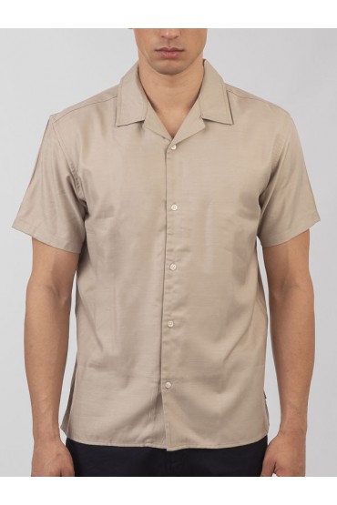 SHORT SLEEVE SHIRT - ΜΠΕΖ