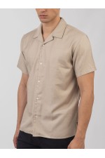 SHORT SLEEVE SHIRT - ΜΠΕΖ