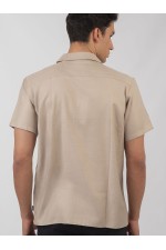 SHORT SLEEVE SHIRT - ΜΠΕΖ