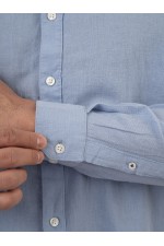 LONG SLEEVE SHIRT - ΜΠΛΕ ΑΝΟΙΧΤΟ