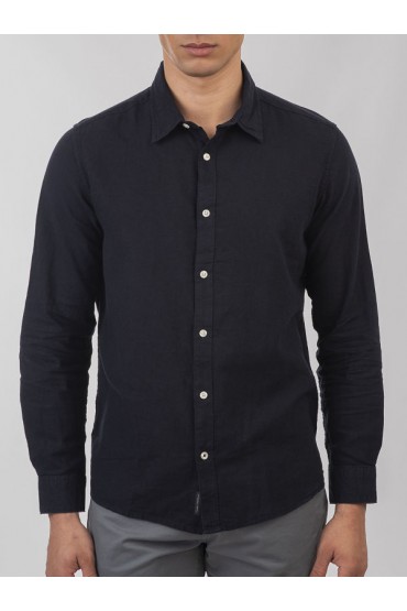 LONG SLEEVE SHIRT - ΜΠΛΕ