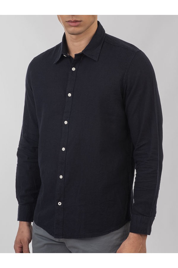 LONG SLEEVE SHIRT - ΜΠΛΕ