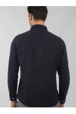LONG SLEEVE SHIRT - ΜΠΛΕ