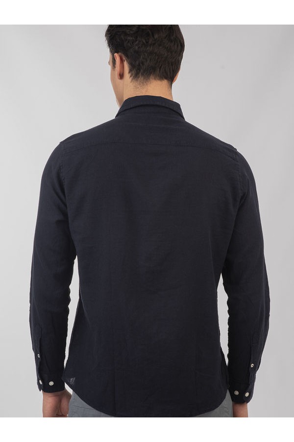 LONG SLEEVE SHIRT - ΜΠΛΕ