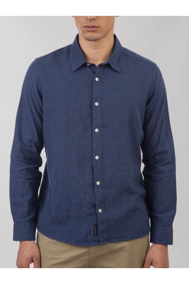 LONG SLEEVE SHIRT - ΜΠΛΕ