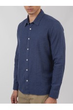 LONG SLEEVE SHIRT - ΜΠΛΕ