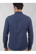 LONG SLEEVE SHIRT - ΜΠΛΕ