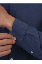 LONG SLEEVE SHIRT - ΜΠΛΕ