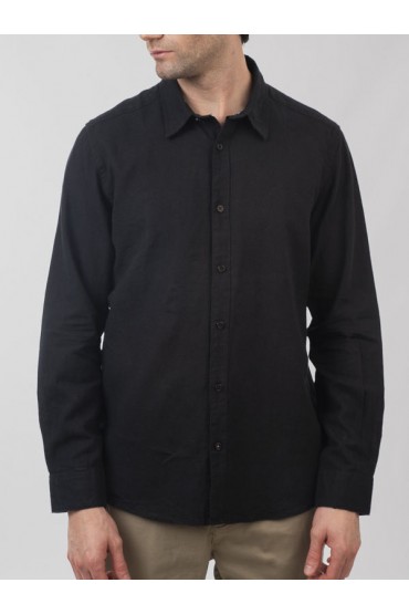 LONG SLEEVE SHIRT - ΜΑΥΡΟ