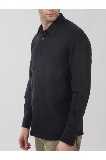 LONG SLEEVE SHIRT - ΜΑΥΡΟ