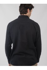 LONG SLEEVE SHIRT - ΜΑΥΡΟ