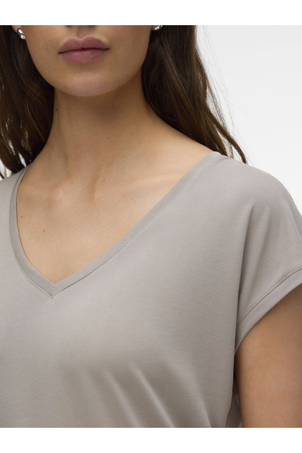 VMFILLI SS V-NECK TEE NOOS - ΜΠΕΖ