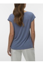 VMFILLI SS V-NECK TEE NOOS - ΜΠΛΕ