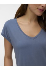 VMFILLI SS V-NECK TEE NOOS - ΜΠΛΕ