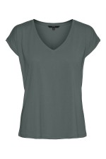 VMFILLI SS V-NECK TEE NOOS - ΠΡΑΣΙΝΟ