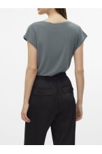 VMFILLI SS V-NECK TEE NOOS - ΠΡΑΣΙΝΟ