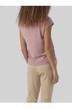 VMFILLI SS V-NECK TEE NOOS - ΡΟΖ