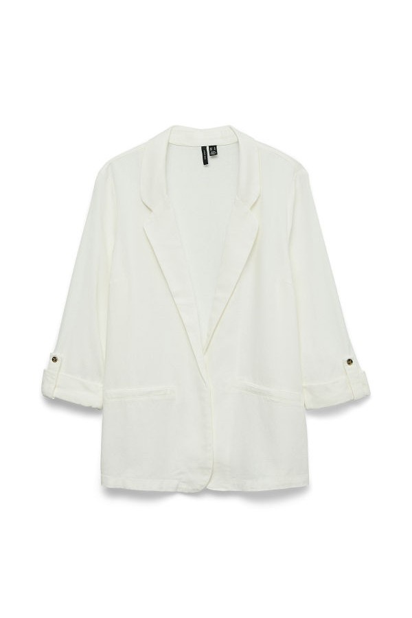VMJESMILO 3/4 LOOSE BLAZER WVN GA NOOS - ΛΕΥΚΟ