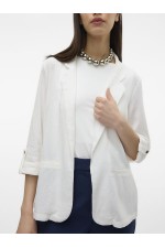 VMJESMILO 3/4 LOOSE BLAZER WVN GA NOOS - ΛΕΥΚΟ