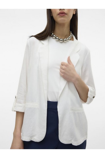 VMJESMILO 3/4 LOOSE BLAZER WVN GA NOOS - ΛΕΥΚΟ