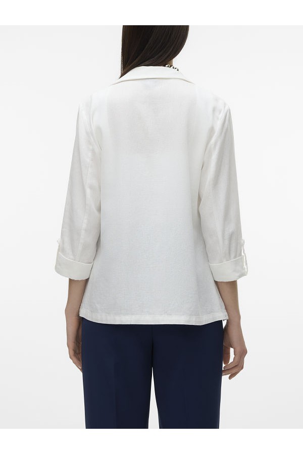 VMJESMILO 3/4 LOOSE BLAZER WVN GA NOOS - ΛΕΥΚΟ
