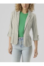 VMJESMILO 3/4 LOOSE BLAZER WVN GA NOOS - ΛΕΥΚΟ