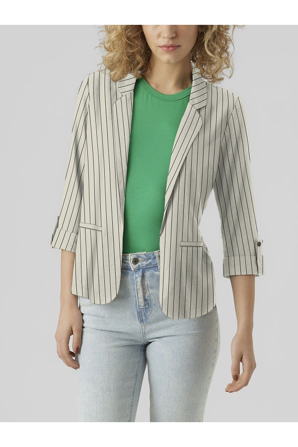 VMJESMILO 3/4 LOOSE BLAZER WVN GA NOOS - ΛΕΥΚΟ