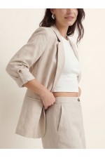 VMJESMILO 3/4 LOOSE BLAZER WVN GA NOOS - ΜΠΕΖ
