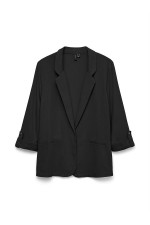 VMJESMILO 3/4 LOOSE BLAZER WVN GA NOOS - ΜΑΥΡΟ