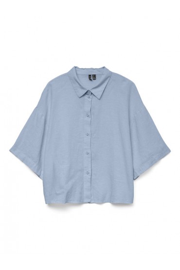 VMLINN 2/4 SHORT SHIRT WVN NOOS - ΜΠΛΕ