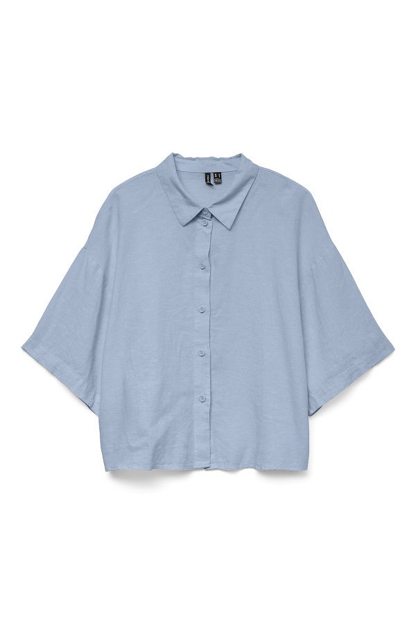 VMLINN 2/4 SHORT SHIRT WVN NOOS - ΜΠΛΕ