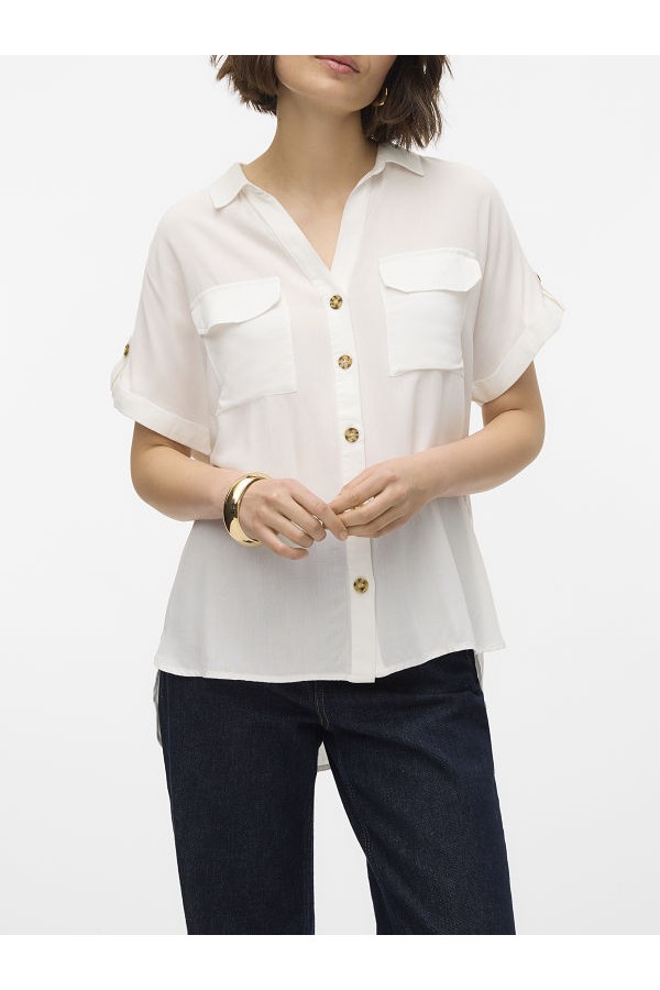 VMBUMPY SS SHIRT WVN GA NOOS - ΛΕΥΚΟ