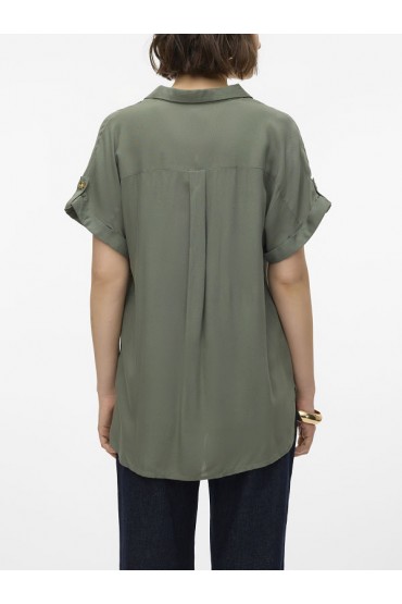 VMBUMPY SS SHIRT WVN GA NOOS - ΠΡΑΣΙΝΟ