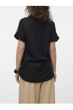 VMBUMPY SS SHIRT WVN GA NOOS - ΜΑΥΡΟ