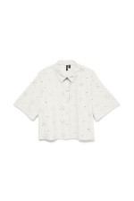 VMELIZA SHORT 2/4 SLEEVE SHIRT WVN NOOS - ΛΕΥΚΟ