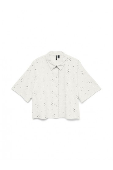 VMELIZA SHORT 2/4 SLEEVE SHIRT WVN NOOS - ΛΕΥΚΟ
