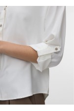 VMTARA LS SHIRT WVN - ΛΕΥΚΟ