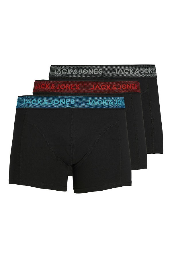 JACWAISTBAND TRUNKS 3 PACK NOOS - ΓΚΡΙ