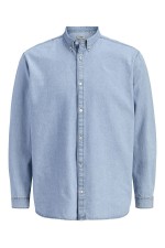 JREBAVAN SHIRT LS - ΜΠΛΕ ΑΝΟΙΧΤΟ