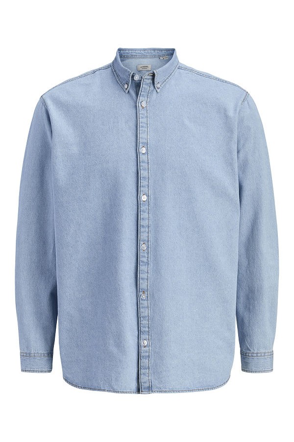JREBAVAN SHIRT LS - ΜΠΛΕ ΑΝΟΙΧΤΟ