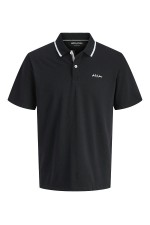 JJBLAZE POLO SS LN - ΜΑΥΡΟ