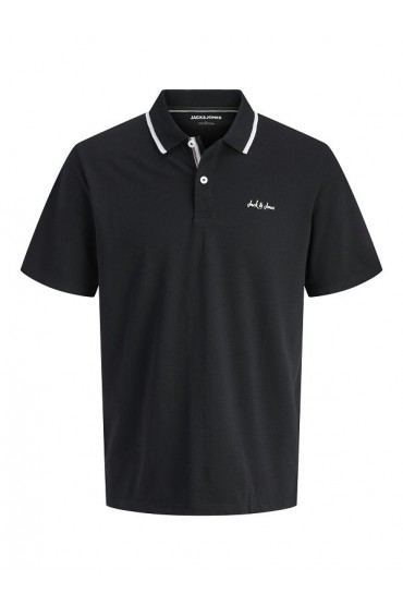 JJBLAZE POLO SS LN - ΜΑΥΡΟ