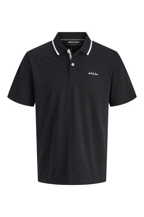 JJBLAZE POLO SS LN - ΜΑΥΡΟ
